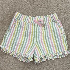Mini Boden Striped Seersucker Shorts (size 7Y)